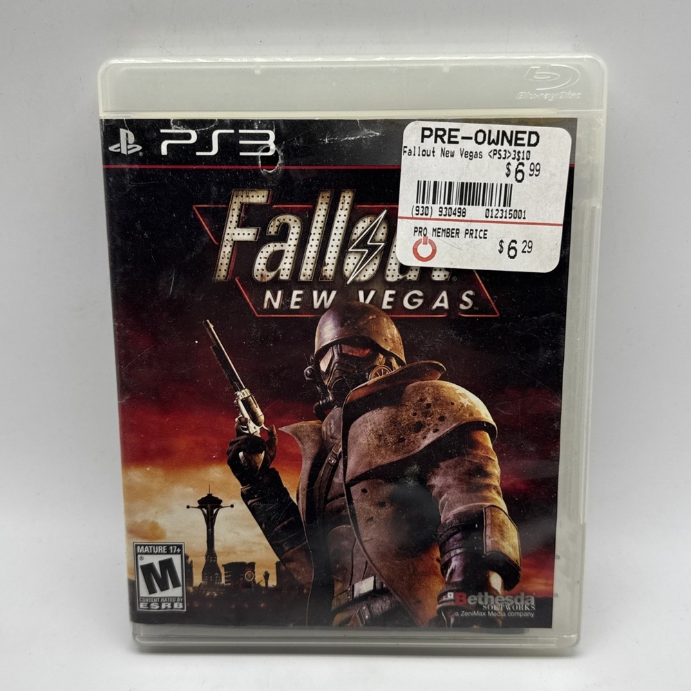 Fallout New Vegas- (Playstation 3/PS3, 2010)- Bethesda- Complete CIB